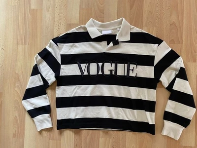 VOGUE Sweatshirt Gr. M blau-creme gestreift wie neu! - Bild 1 von 2