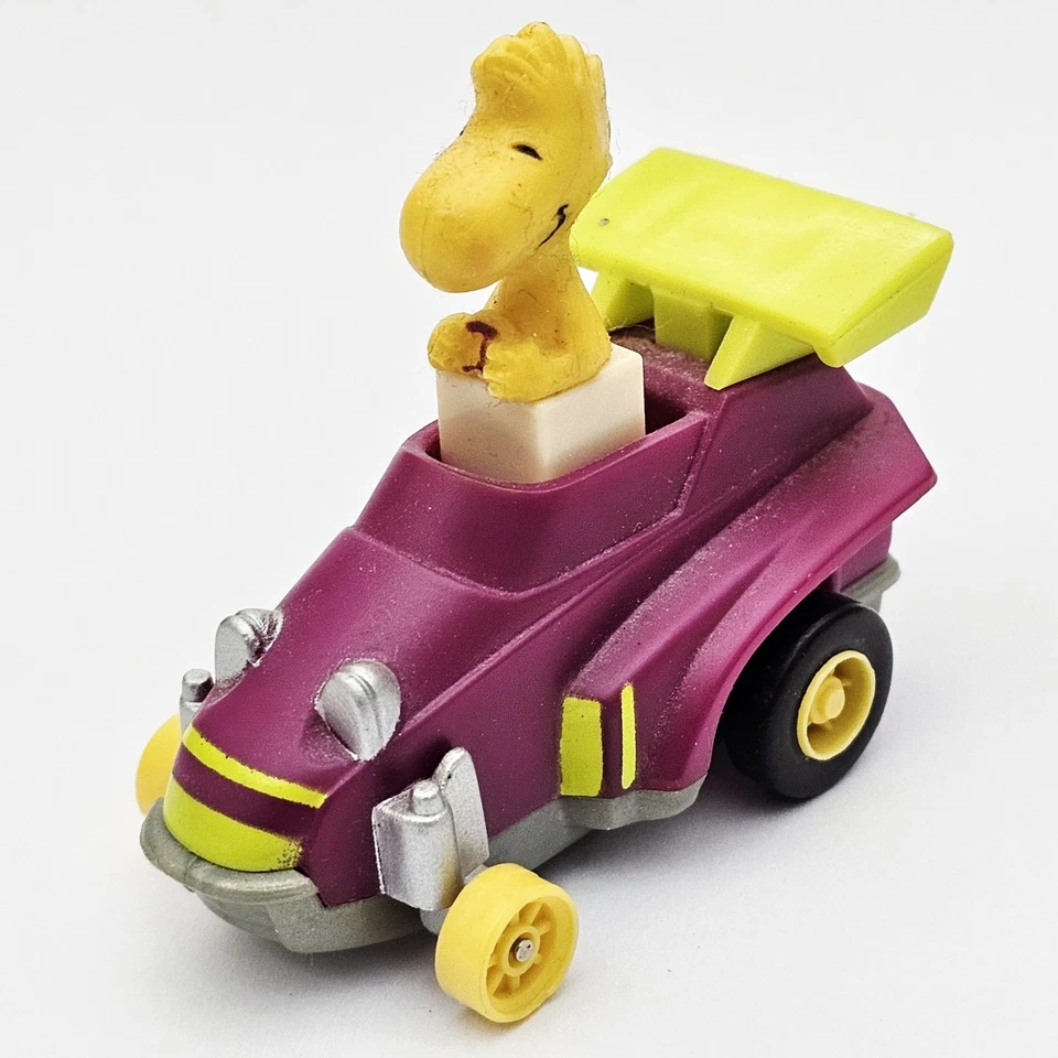 1991 McDonalds Happy Meal PEANUTS WindUp Toy WOODSTOCK DRAGSTER Aufziehspielzeug - Bild 1 von 1