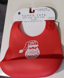 NEW tunno tots Silicone Bib Don't Stop Believing - Picture 1 of 5