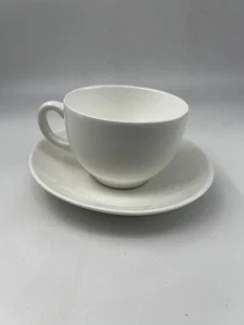 Wedgwood Cup & Saucer White Bone China - Picture 1 of 7