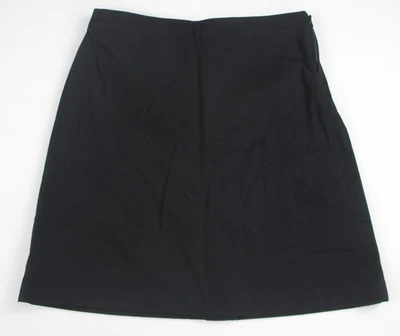 LANDS END Uniforme Escolar Preto Longo Chino Skort Meninas 12 NOVO - Imagem 1 de 4