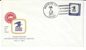 US Sc# 1396 SHARON VT 7/1/71 U/A NICE STRIKE - Picture 1 of 1