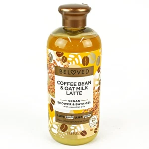 Beloved Coffee Bean Oat Milk Latte 11.8oz Vegan Shower Bath Gel (x8) -E - Picture 1 of 2