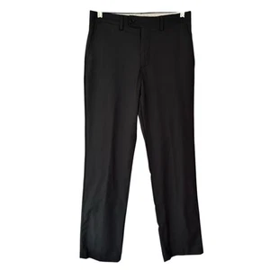 Zara Man Dress Pants Size 29 Wool Blend Lined 30" Inseam Black Gray Pinstripe - Picture 1 of 15