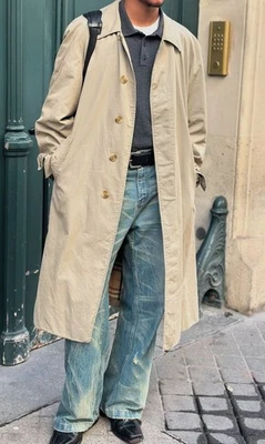 Gabardina Aquascutum of London Para Hombres Vintage Beige Club Rara Talla - 45, M Foto 1 de 4