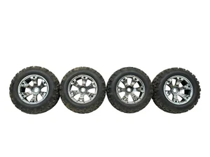 Traxxas Revo 3.3 6.3” Tires W Chrome Geode 17MM Hex Wheels Set Of 4 #16470 - Picture 1 of 3