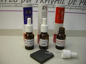 Kit Reagente Oro Bianco Argento Il IN Platino + Bottiglia Affumicato Con Pipetta - Bild 1 von 1