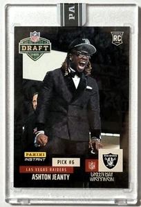 Black 1/1 Ashton Jeanty 2025 NFL Draft Panini Instant #DN-6 Vegas Raiders Rookie - Foto 1 di 2