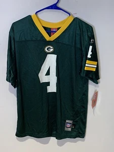 BRETT FAVRE #4 REEBOK ON-FIELD JERSEY Green Bay Packers - Youth Size XL *NWT* - Picture 1 of 6
