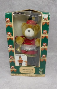 1998 Cubby Bear By Santa’s Best Animated Toy Soldier Bear Christmas Ornament 12" - Picture 1 of 7