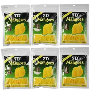 7D Mangoes Naturally Delicious Dried Tree Ripened Dried Mango - Set of 6 - Picture 1 of 4