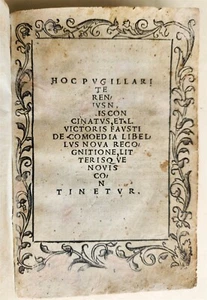1511 POST-INCUNABULA EDITION of TERENCE antique RARE - Picture 1 of 14