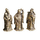 Bronze Feng Shui 3 Gods Set for Home/Office Blessing Gift