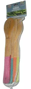 New Core Bambus Utensilienset mit farbigen Griffen, 5-teilig - Bild 1 von 1
