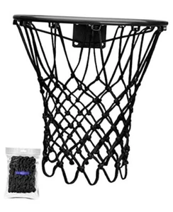 Basketball Net Replacement Heavy Duty, 2023 Professional On 12 Loops, 21" Black - Picture 1 of 7