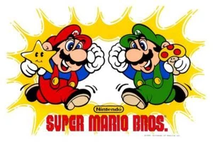 Super Mario Brothers 1989 POSTER Nintendo Luigi Rare Video Arcade Game Mari Bros - Picture 1 of 1