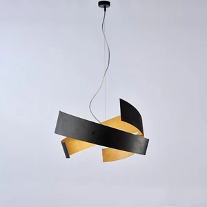 Modern Chandelier Suspension Design Laser Cut Black And Gold 3 Lights BON-652 - Picture 1 of 1
