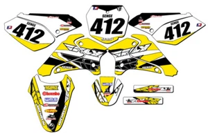 Kit de gráficos Senge amarillo 2001-2007 DRZ 125 13 FLY compatible con Suzuki - Imagen 1 de 10
