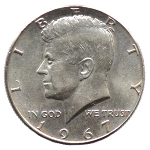 1/2 DOLLAR 1967 ETATS UNIS / USA - Kennedy Half Dollar - billon - Picture 1 of 2