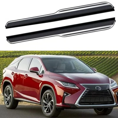 Se adapta a Lexus RX350 RX450h 2017-2021 2 piezas estriberas peldaños laterales barras Nerf Foto 1 de 4