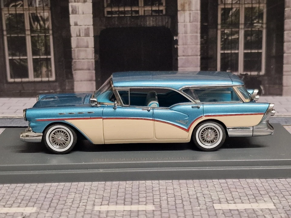 NEO SCALE MODELS / AMERICAN  1/43 - BUICK CENTURY CABALLERO SW ESTATE WAGON 1957 - Immagine 1 di 4
