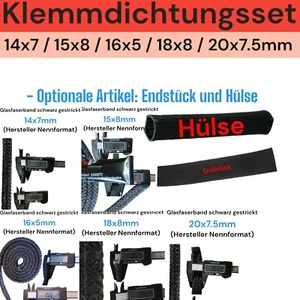 Dichtschnur Steckdichtung Klemmdichtung Ofenschnur Kamindichtung Kaminofenschnur - Bild 1 von 12