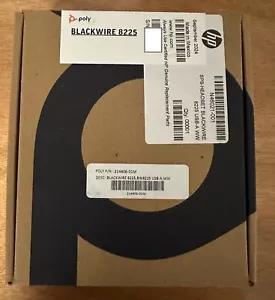 Poly BLACKWIRE 8225 USB-A Corded Stereo Headset 214406-01M N46021-001 - Picture 1 of 2