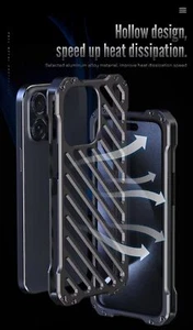 Armadura disipadora de calor transpirable de metal resistente para iPhone 14/14 Pro Max funda - Imagen 1 de 17