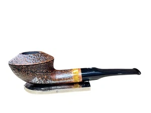 PIPA RAFFAELLO 1890 RHODESIAN SABBIATA CON VERETTA IN METACR. GIALLO MIELE - Foto 1 di 13