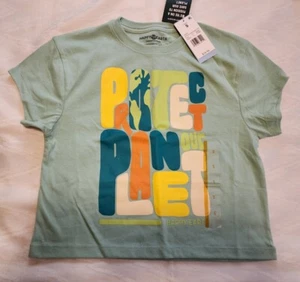 Happy Earth Women's Cropped Tshirt Earth Day Protect The Planet Sz Small New - Picture 1 of 2