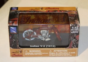 New Ray Indian V-2 1912 1:32 die-cast miniature motorcycle 2004 - Picture 1 of 2