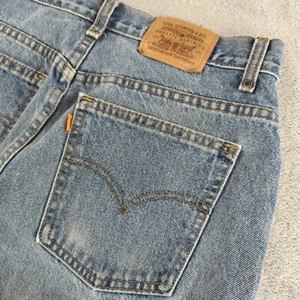 VTG Levi’s Jeans Womens 30x28 Blue Orange Tab Tapered High Rise Canada Grunge - Picture 1 of 14