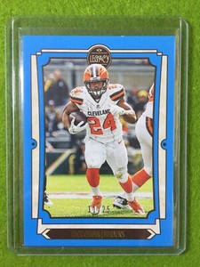 NICK CHUBB CARD JERSEY #24 BROWNS SSP #/25 Baker Mayfields RB 2019 Panini Legacy