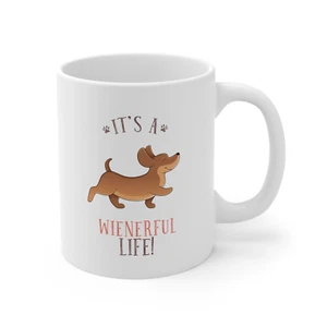 Mug Novelty Weiner Funny Mug dachshund Dog Gift 11 Oz Sausage Dog - Picture 1 of 3