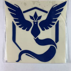 Pokemon Go Vinyl Sticker Decal Team Mystic Large Blue Logo Video Game - Picture 1 of 2