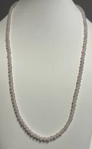 Sterling Silber Nicky Butler Rosenquarz Perlen Halskette (13,17 g, 4,4 mm, 22 3/4") - Bild 1 von 3