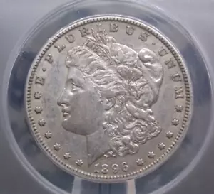 1896 "O" Morgan SILVER Dollar $1 ANACS AU53 #303 About Uncirculated ECC&C, Inc. - Picture 1 of 5