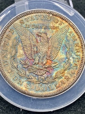 1880-S SILVER MORGAN  $1 MONSTER RAINBOW  🌈 TONNER-DOUBLING-VAM TOP 100 - Image 1 of 4