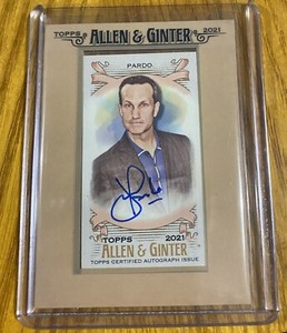 2021 Topps Allen & Ginter's Framed Mini Non-Baseball Jimmy Pardo FMA-JP Auto