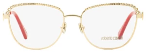 Roberto Cavalli RC5102 028 Shiny Gold Metal Optical Eyeglasses Frame 54-16-140 - Picture 1 of 2