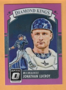 Jonathan LuCroy Milwaukee Brewers 2016 Donruss Optic Pink #16 11Y - Picture 1 of 2