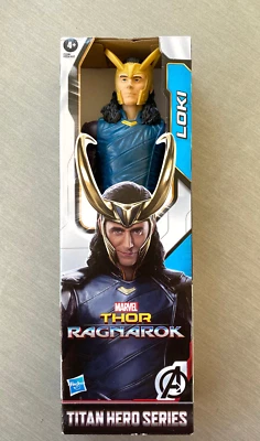 12” LOKI 2021 Thor Ragnarok TITAN HERO SERIES MARVEL ACTION FIGURE Habro NIB NEW - Imagem 1 de 4