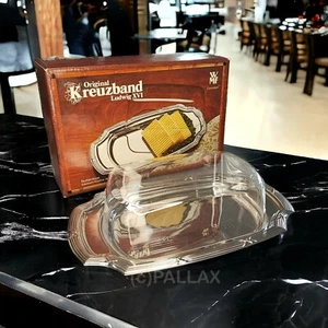WMF ORIGINAL KREUZBAND LUDWIG XVI. BUTTERDOSE CROMARGAN 1970er JAHRE VINTAGE - Bild 1 von 2
