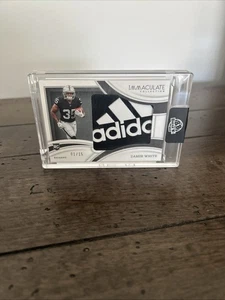 2022 Immaculate Zamir White Rookie Adidas Logo Patch Glove 1/15 Raiders SSP - Picture 1 of 3