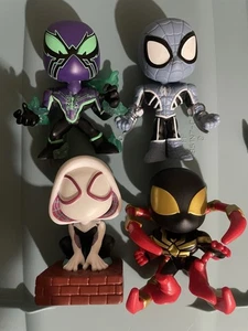 Lotto Mystery Minis Spider-Man MILES MORALES IRON SPIDER, GWEN, ABISSO, PAURA STESSA - Foto 1 di 2