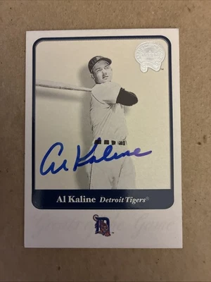 Al Kaline 2001 Fleer Greats of the Game Authentic Hand Signed Autograph Card Foto 1 de 2