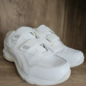 Reebok DMX-MAX Comfort EUC White Leather Walking Shoes Men's Size 9.5 XWide 4E - Picture 1 of 13