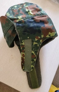 ORIGINAL BUNDESWEHR FLECTARN TARN WINTERMÜTZE/MÜTZE OHRENKLAPPEN GR. 60, - Bild 1 von 12