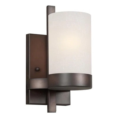 Forte Lighting 2548-01-32 Signature Wall Sconce Antique Bronze - Image 1 of 2