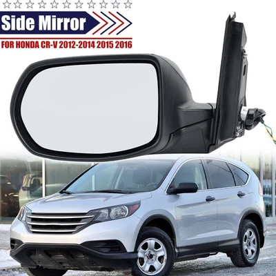 Mirror For 2012-2015 2016 Honda CR-V CRV Front Left Driver Side Textured Black - Изображение 1 из 4